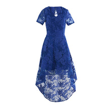Beyprern Vintage High Low V-Neck Short Sleeve