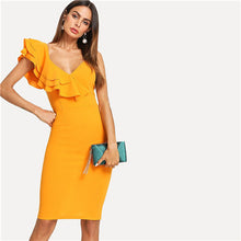 Sleeveless Ruffle Layered Flounce Trim Split Back