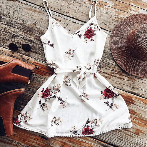 2018 Summer Floral Dress Women Sexy